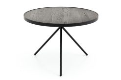 Online Flamant Madison, Table D'Appoint, Chene Et Metal, Ronde, 60 Cm, Marron Fonce