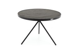 Online Flamant Madison, Table D'Appoint, Chene Et Metal, Ronde, 60 Cm, Marron Fonce